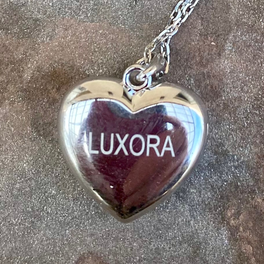 LUXORA™ Sterling Silver Heart Locket Necklace